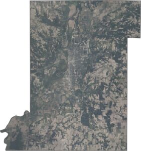 Vigo County Satellite Map Indiana