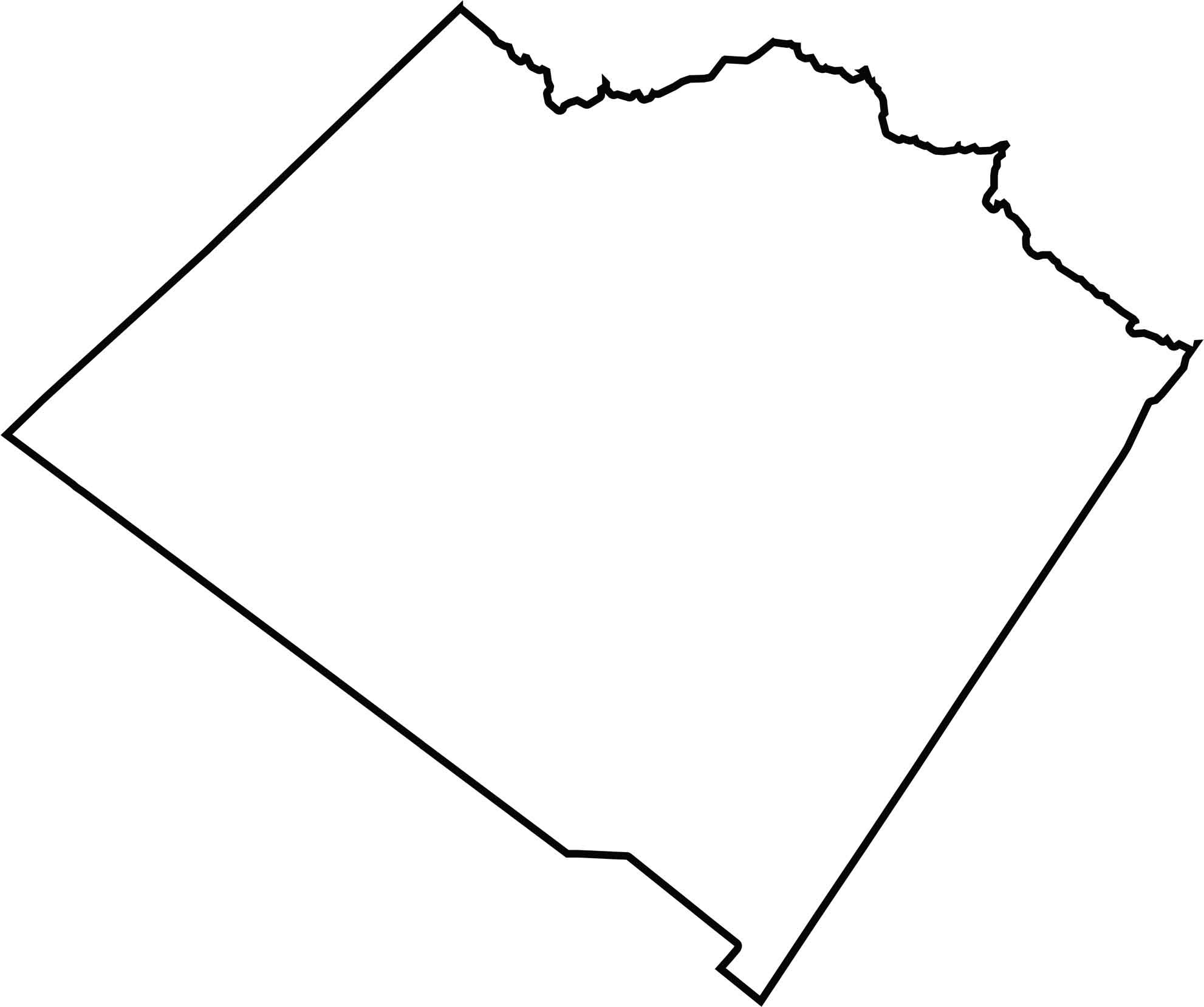 Walton County Blank Map Georgia