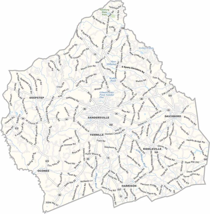 Washington County Map, Georgia - US County Maps