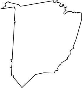 Washington County Outline Map Tennessee