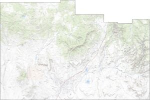 Washington County Road Map Utah