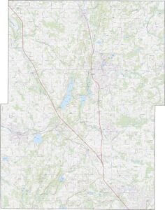 Washington County Road Map Wisconsin