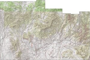 Washington County Topographic Map Utah