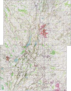 Washington County Topographic Map Wisconsin