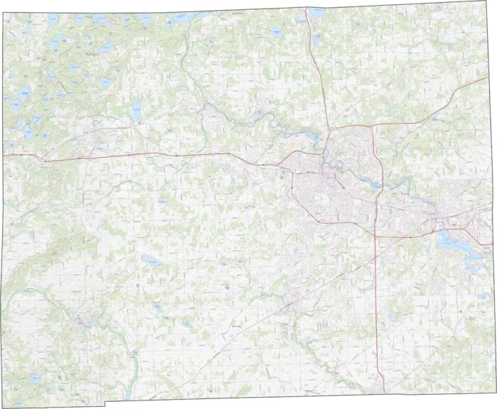 Washtenaw County Road Map