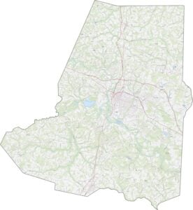 Wayne County Road Map North Carolina