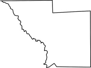 Webb County Outline Map Texas