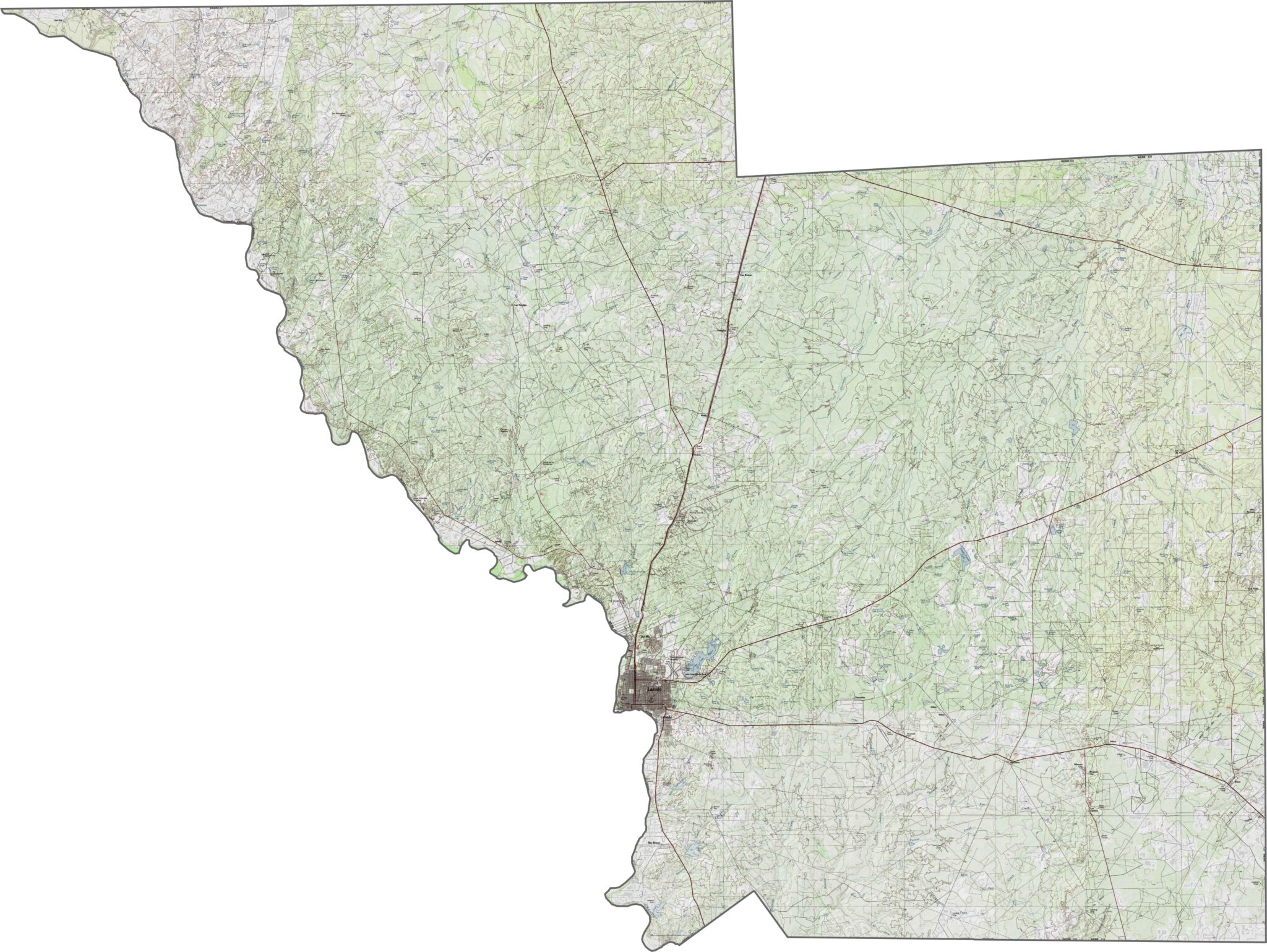 Webb County Map, Texas - US County Maps
