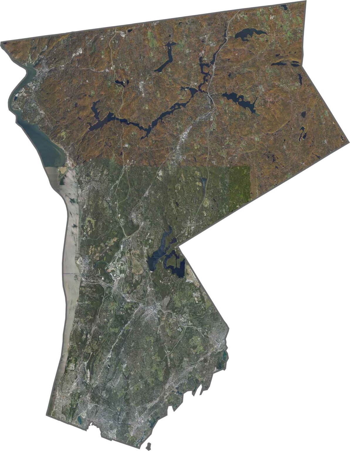 Westchester County Map New York - Westchester County Satellite Map New York 1193x1536