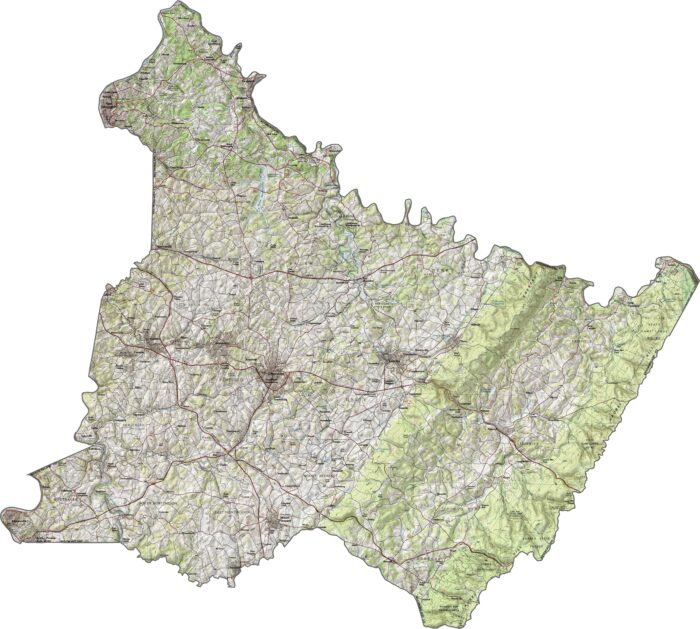 Westmoreland County Topographic Map Pennsylvania