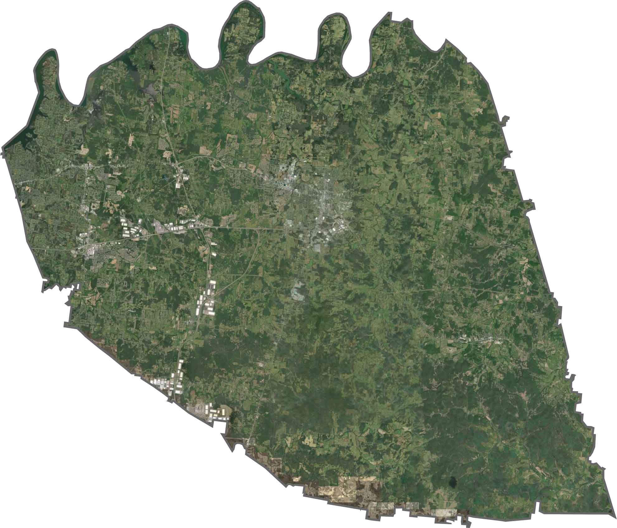 Wilson County Satellite Map Tennessee