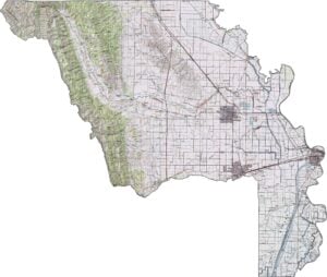 Yolo County Topographic Map California