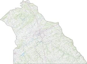 York County Road Map Pennsylvania