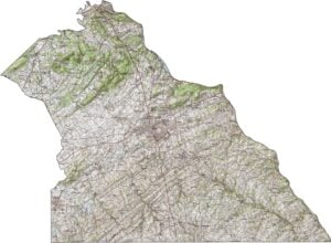 York County Topographic Map Pennsylvania
